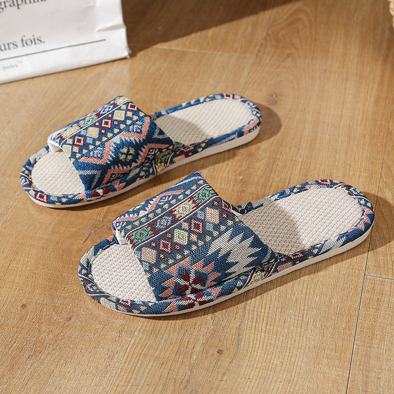 Natural Linen Sandals For Wome - Textiles For Home avaliação e preço