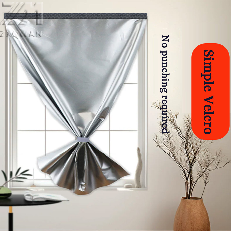 Simple self-adhesive full blac - Home Textiles Curtains avaliação e preço